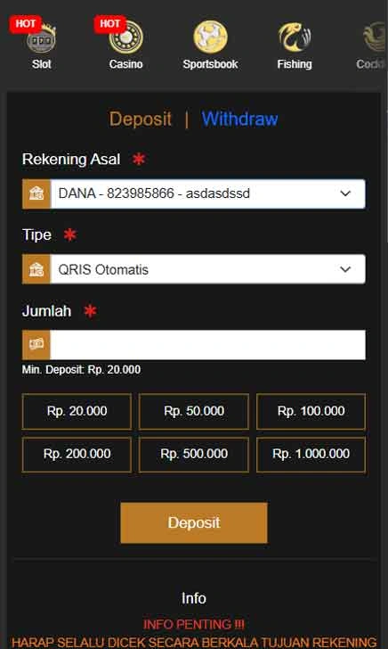 cara deposit Dmd999 Link Alternatif